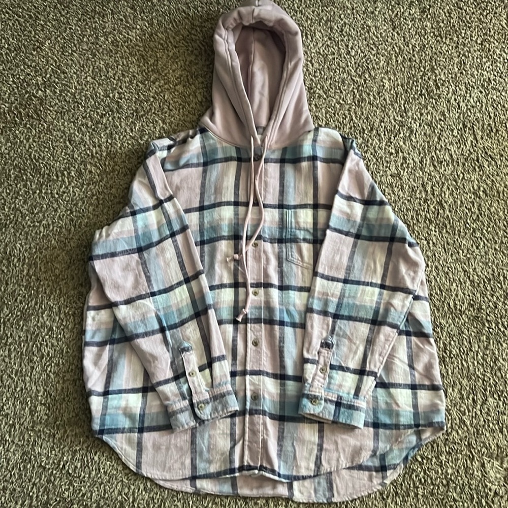 Women’s American Eagle AE Flannel Hoodie
